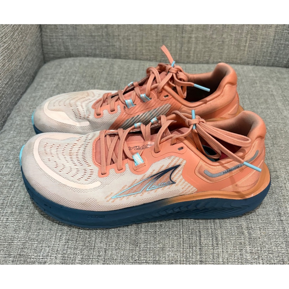 Altra Paradigm 7 Women Running Shoes Peach Navy AL0A82CG447 US 9.5